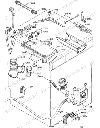Взрыв-схема стиральной машины Privileg 019941 4 - Схема узла Hydraulic System 272
